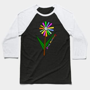 Colourful Good morning flower Baseball T-Shirt